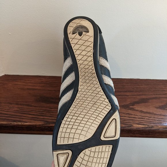 Adidas black and cream white leather high boxing boots size 6.5 - Picture 4 of 4